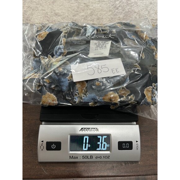 Vintage Carment Mesh Floral Button Front Shirt Black Multi Sz Medium Whimsigoth - Picture 10 of 10